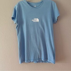 The North Face Women's Light Blue Tee size M